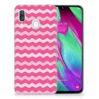 Samsung Galaxy A40 | TPU bumper | Waves Pink
