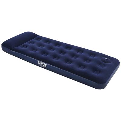 1-persoons luchtbed - 28 cm hoogte - Ingebouwd hoofdkussen - Ingebouwde voetpomp - 185x76x28 cm - Camping bed