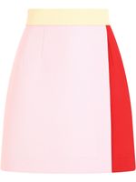 Dolce & Gabbana jupe colour block à taille haute - Rose