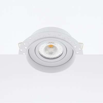Bella Ondiepe LED inbouw 40mm trimless spot kantelbaar 5Watt rond WIT IP65 dimbaar - interne driver