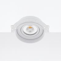 Bella Ondiepe LED inbouw 40mm trimless spot kantelbaar 5Watt rond WIT IP65 dimbaar - interne driver