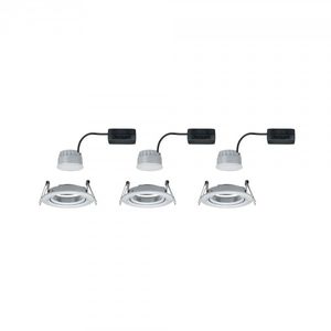 Paulmann 93487 Nova Inbouwlamp Set van 3 stuks LED LED 18 W Aluminium (gedraaid)