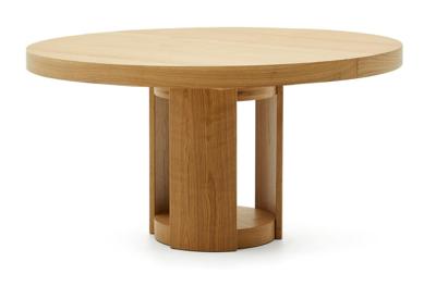 Kave Home Uitschuifbare Ronde Eettafel 'Artis' Eiken, 150-200 x 150cm