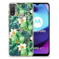 Motorola Moto E20 | E40 TPU Case Orchidee Groen