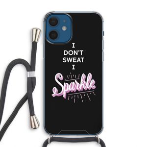 Sparkle quote: iPhone 12 Transparant Hoesje met koord