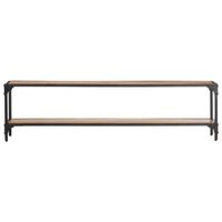 The Living Store Hifi-kast - tv-meubel - Massief acaciahout - 150 x 30 x 40 cm - Natuurlijke afwerking