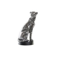 Decoratieve figuren DKD Home Decor 19,5 x 16 x 31,5 cm Spiegel Zilverkleurig Luipaard Modern