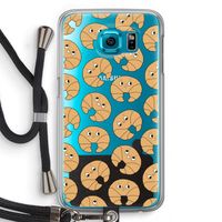 Croissant: Samsung Galaxy S6 Transparant Hoesje met koord
