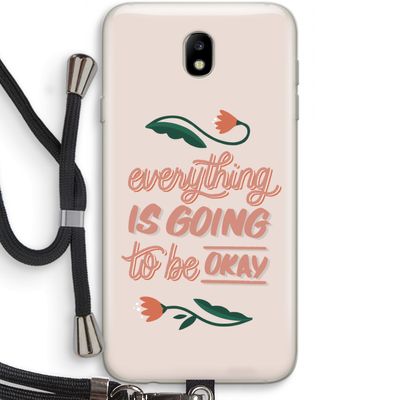 Optimistic flower girl: Samsung Galaxy J7 (2017) Transparant Hoesje met koord