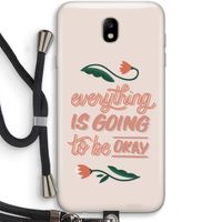 Optimistic flower girl: Samsung Galaxy J7 (2017) Transparant Hoesje met koord