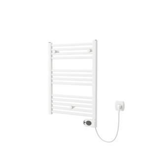 Plieger Elba Electrical Elektrische Designradiator - 70.2x40cm - met thermostaat - 300w - wit 1550012