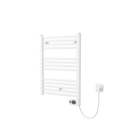 Plieger Elba Electrical Elektrische Designradiator - 70.2x40cm - met thermostaat - 300w - wit 1550012