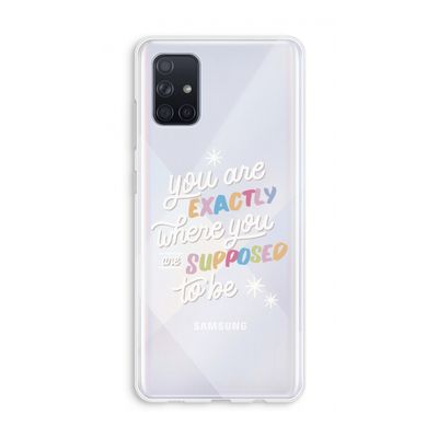 Right Place: Galaxy A71 Transparant Hoesje