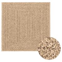 VidaXL Vloerkleed zizur beige binnen en buiten 240x340 cm jute look