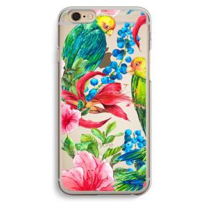 Papegaaien: iPhone 6 / 6S Transparant Hoesje