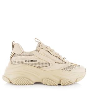 STEVE MADDEN Possession Beige Leer Lage sneakers Dames