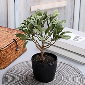 1 st gesimuleerde magnolia groenblijvende potplant geschikt voor het decoreren van woonkamers, kantoren, hotels, tafelbladen en vensterbanken Lightinthebox