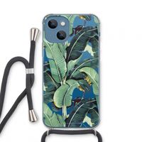 Bananenbladeren: iPhone 13 mini Transparant Hoesje met koord