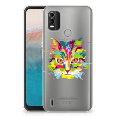 Nokia C21 Plus Telefoonhoesje met Naam Cat Color Nokia C21 Plus Telefoonhoesje met Naam Cat Color