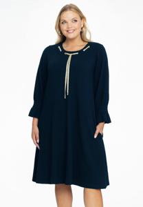 Yoek Jurk A-lijn | Blauw | Maat 54/56