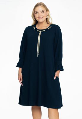 Yoek Jurk A-lijn | Blauw | Maat 54/56