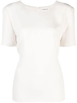 P.A.R.O.S.H. blouse nouée au dos - Tons neutres