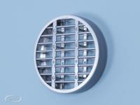 Rooster brandwerend high-performance rond stalen kader