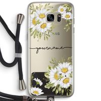 Daisies: Samsung Galaxy S7 Edge Transparant Hoesje met koord