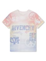 Givenchy Kids t-shirt en coton à imprimé graphique - Bleu - thumbnail