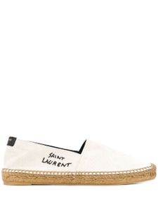 Saint Laurent espadrilles à logo - Tons neutres