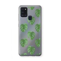 Monstera leaves: Samsung Galaxy A21s Transparant Hoesje