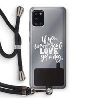 Partner in crime: Samsung Galaxy A31 Transparant Hoesje met koord