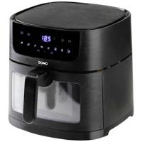 DOMO Deli-freyer Airfryer 8 l 1800 W Met display, Anti-aanbaklaag, Oververhittingsbeveiliging, Timerfunctie Zwart
