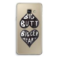Big butt bigger heart: Samsung Galaxy A3 (2016) Transparant Hoesje