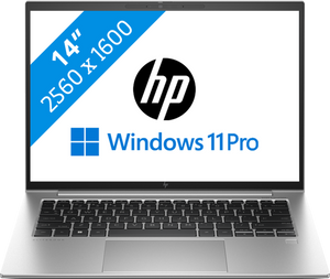 HP EliteBook 1040 14 G10 Laptop 35,6 cm (14") WQXGA Intel® Core™ i7 i7-1355U 16 GB DDR5-SDRAM 512 GB SSD Wi-Fi 6E (802.11ax) Windows 11 Pro Zilver