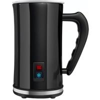 Melkopschuimer Zwart RVS - Anti-kleeflaag. Opschuimen & Verwarmen