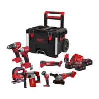 Milwaukee M18 FPP7E-503P Packout Trolley - 7-delige 18V accu Combiset Milwaukee M18 FPP7E-503P Packout Trolley - 7-delige 18V accu Combiset