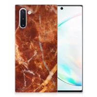 Samsung Galaxy Note 10 | TPU | Siliconen hoesje | Marmer Bruin