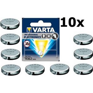 10 Stuks - Varta V362 21mAh 1.55V knoopcel batterij