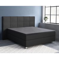 Primaviera Deluxe - Topper Hoeslaken Katoen-Satijn - Antraciet - 160 x 200