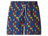 Lidl heren zwembroek (marine/rood/geel, L)