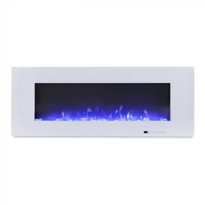 Azurite 127 cm - Witte elektrische haard wandhaard