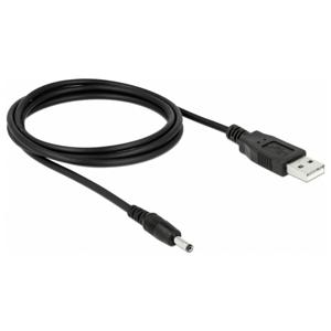 Delock USB-stroomkabel DC-stekker 3,5 mm, USB-A stekker 1.5 m Zwart 82377