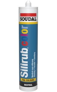 Soudal Silirub Color | Siliconenkit | Schaduw Grijs Ral 7022 | 300 ml - 114267