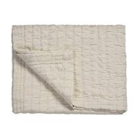 Pure 64 Plaid|sprei Cream Tan | 180 cm x 180 cm | Ivoor | Beige