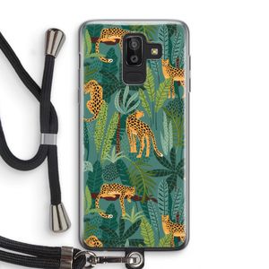 Luipaard 2: Samsung Galaxy J8 (2018) Transparant Hoesje met koord