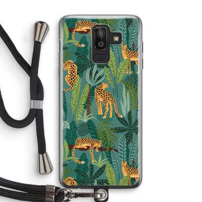 Luipaard 2: Samsung Galaxy J8 (2018) Transparant Hoesje met koord
