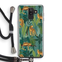 Luipaard 2: Samsung Galaxy J8 (2018) Transparant Hoesje met koord