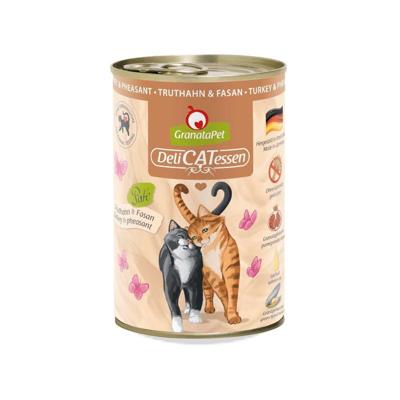 GRANATAPET DeliCATessen Turkey and pheasant - nat kattenvoer - 400g