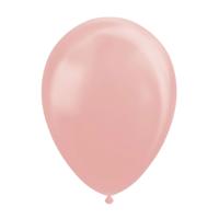 Globos Ballonnen pearl rose goud 30cm, 10st.